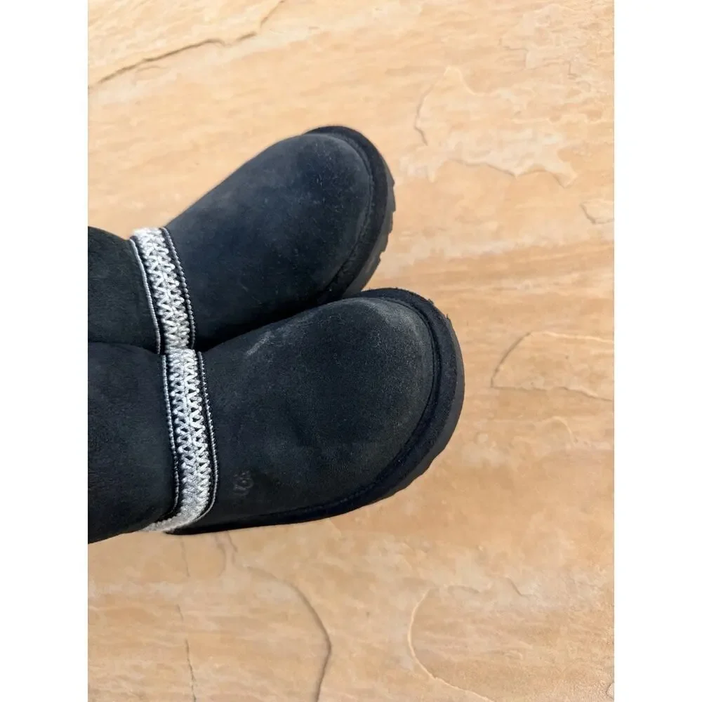 UGG Kids Tasman Ii Slipper | Black | 1019066K-BLK | Authentic Size 12